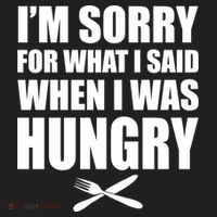 I'm Sorry For What I Said I Was Hungry Golf Towel thumb 3