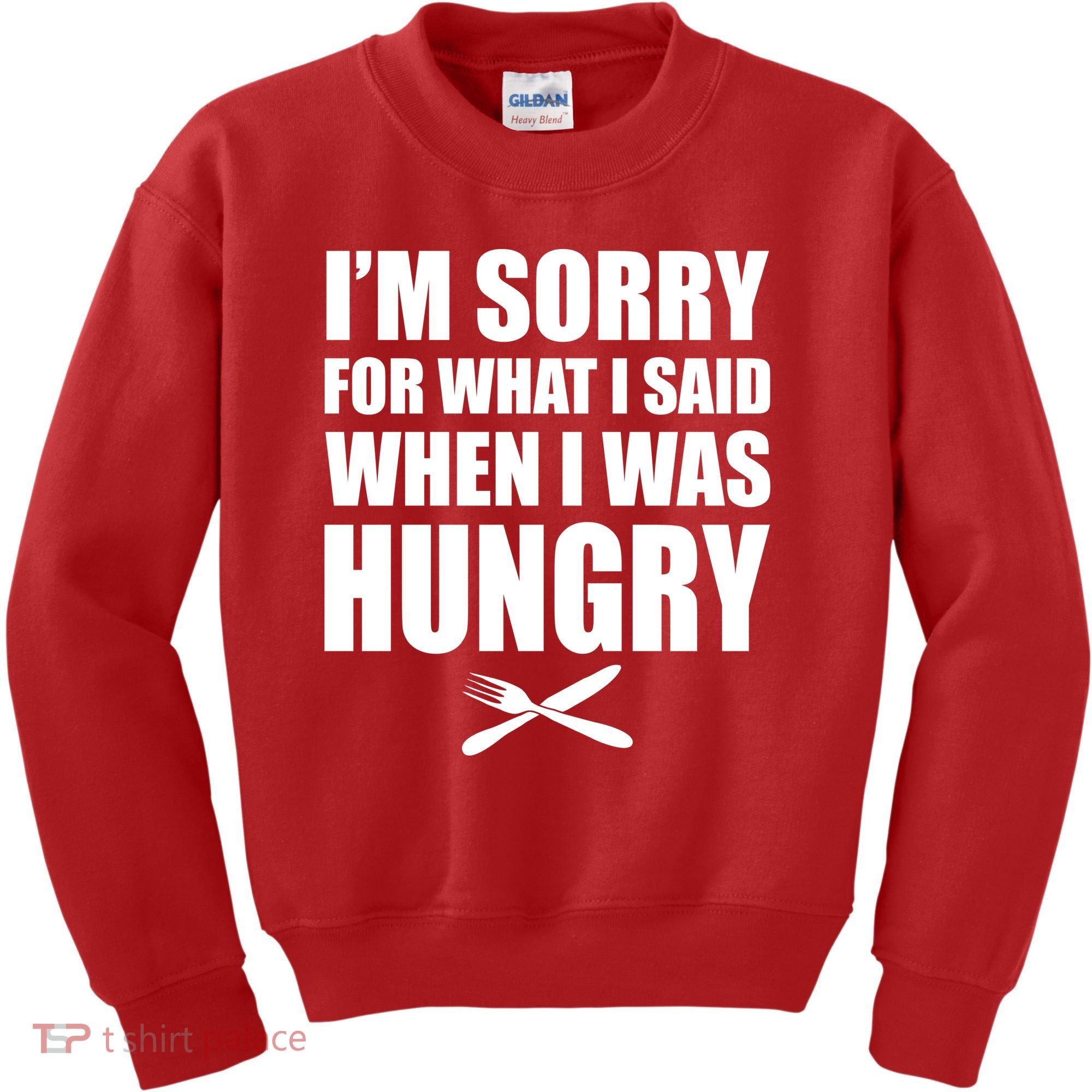 I'm Sorry For What I Said I Was Hungry Kids Sweatshirt