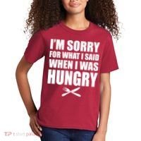 I'm Sorry For What I Said I Was Hungry Kids T-Shirt thumb 2