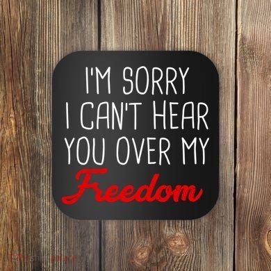 I'm Sorry I Can't Hear You Over My Freedom Coaster