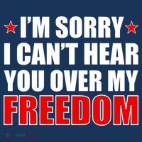 I'm Sorry I Can't Hear You Over My Freedom USA Women's Hoodie thumb 2