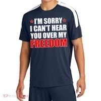 I'm Sorry I Can't Hear You Over My Freedom USA Sport-Tek Competitor United Soccer Jersey thumb 0