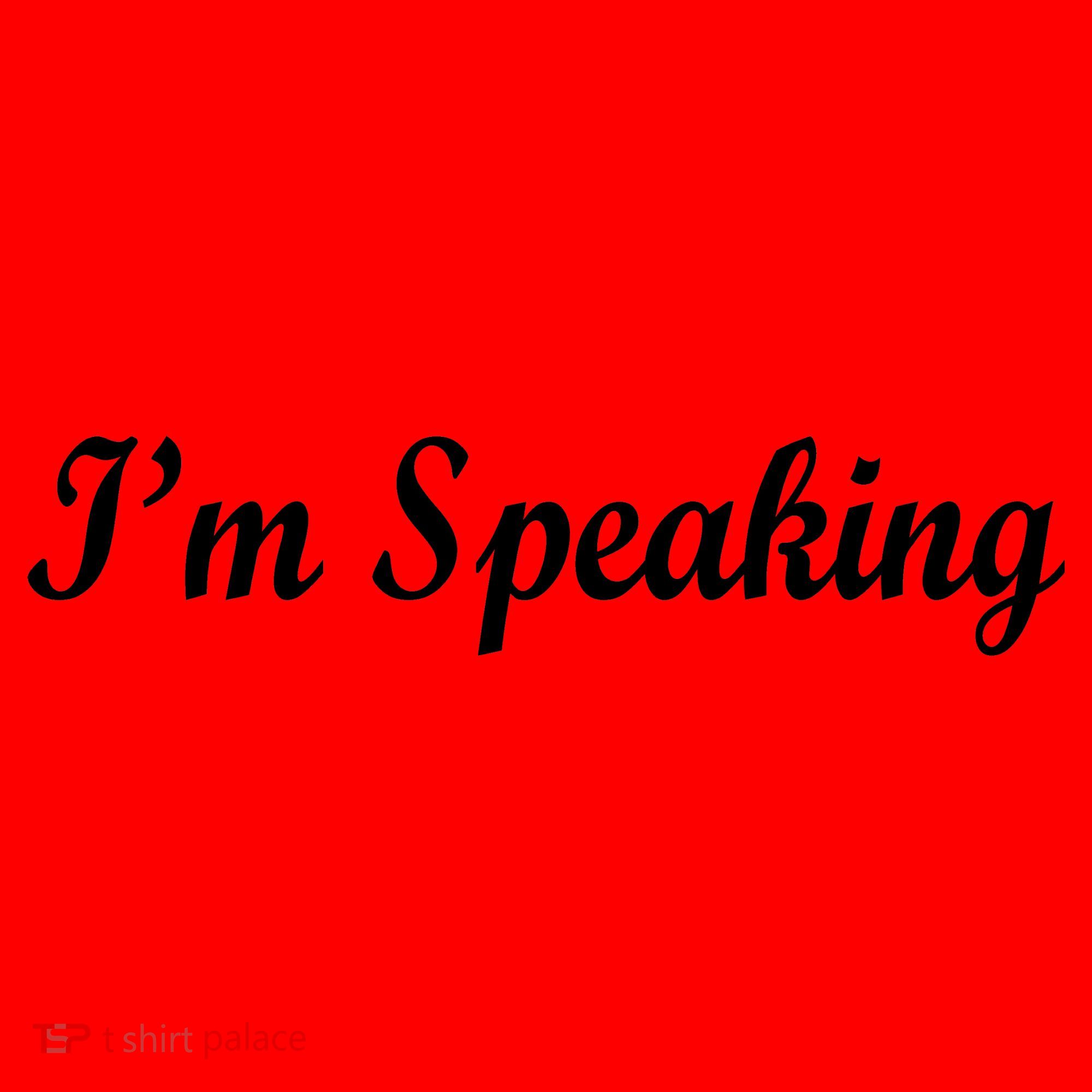 I'm Speaking Santa Hat