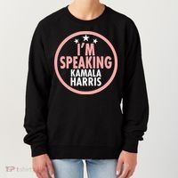 I'm Speaking Emblem Kamala Harris Madam Vice President Women's Sweatshirt thumb 0