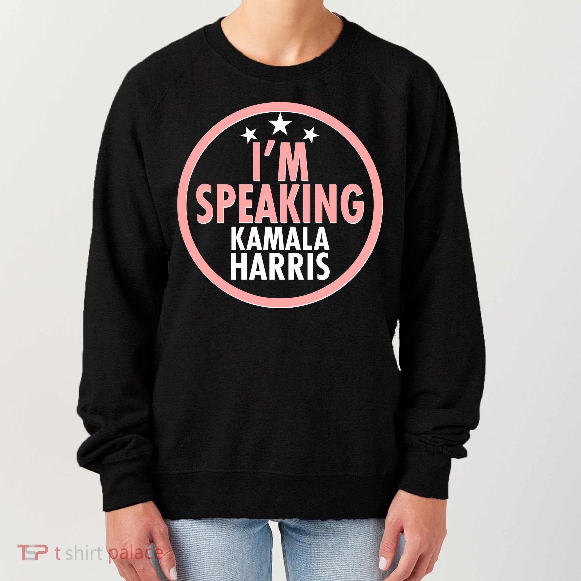 I'm Speaking Emblem Kamala Harris Madam Vice President Women's Sweatshirt