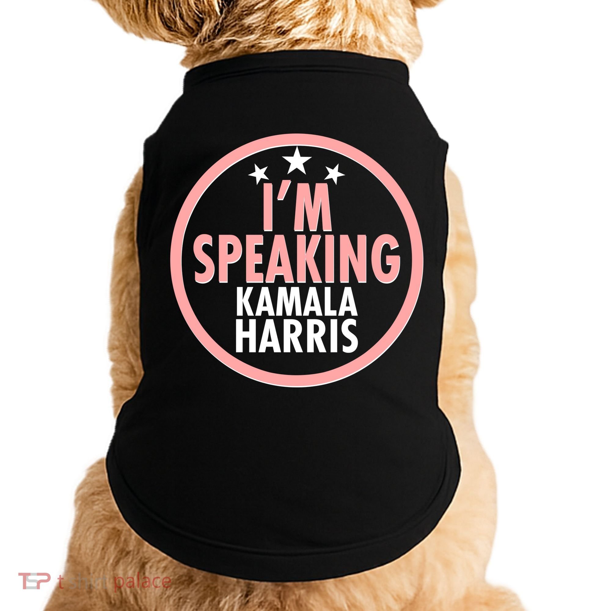 I'm Speaking Emblem Kamala Harris Madam Vice President Doggie Tank