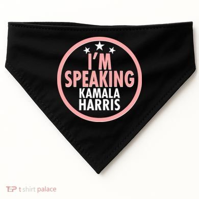 I'm Speaking Emblem Kamala Harris Madam Vice President USA-Made Doggie Bandana