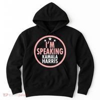 I'm Speaking Emblem Kamala Harris Madam Vice President Hoodie thumb 0