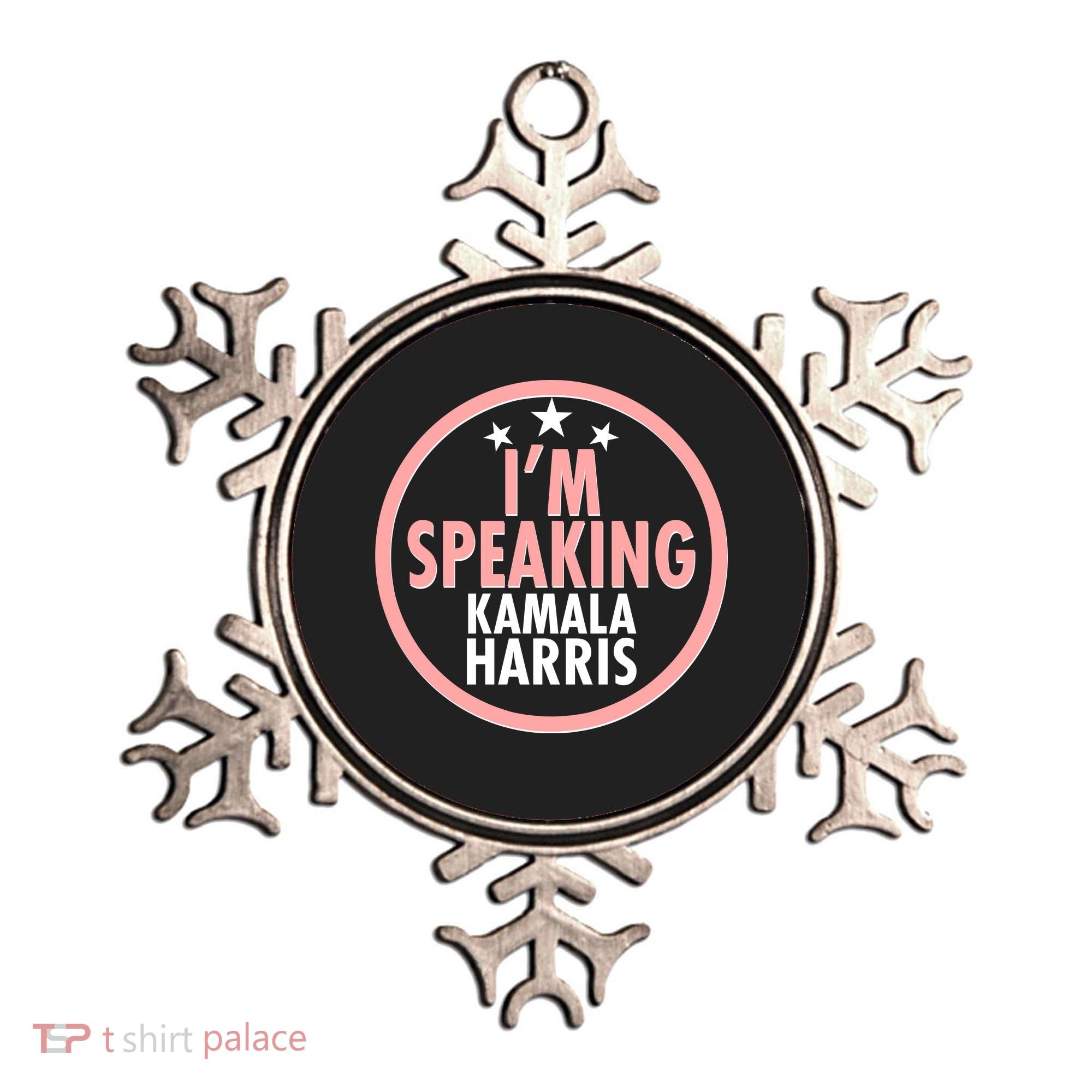 I'm Speaking Emblem Kamala Harris Madam Vice President Ornament