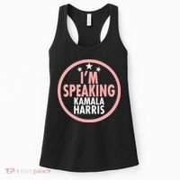 I'm Speaking Emblem Kamala Harris Madam Vice President Women's Tank Top thumb 0