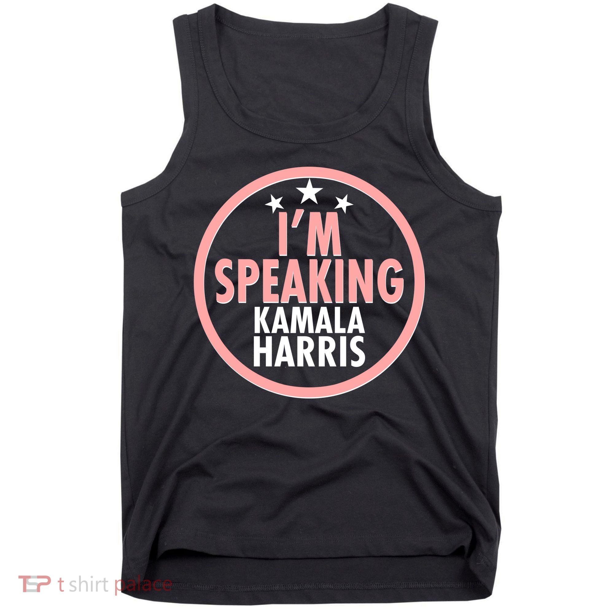 I'm Speaking Emblem Kamala Harris Madam Vice President Tank Top