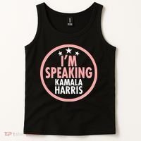 I'm Speaking Emblem Kamala Harris Madam Vice President Tank Top thumb 2