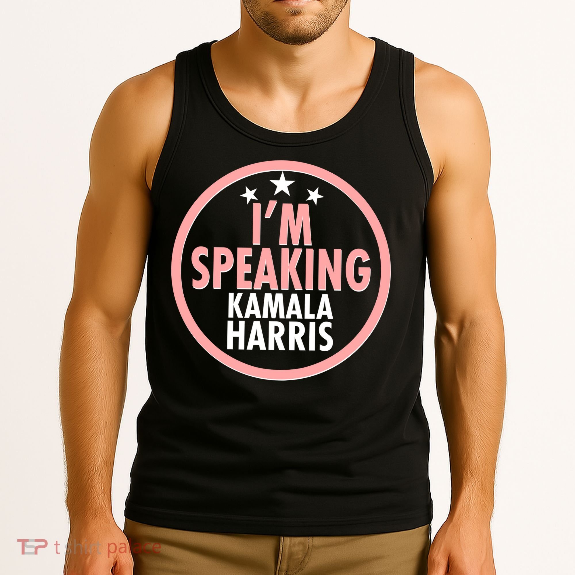 I'm Speaking Emblem Kamala Harris Madam Vice President Tank Top