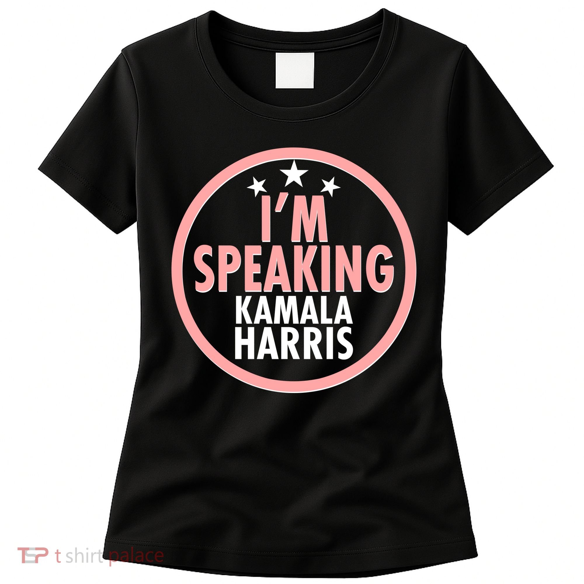 I'm Speaking Emblem Kamala Harris Madam Vice President Women's T-Shirt