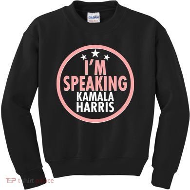 I'm Speaking Emblem Kamala Harris Madam Vice President Kids Sweatshirt