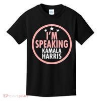 I'm Speaking Emblem Kamala Harris Madam Vice President Kids T-Shirt thumb 0