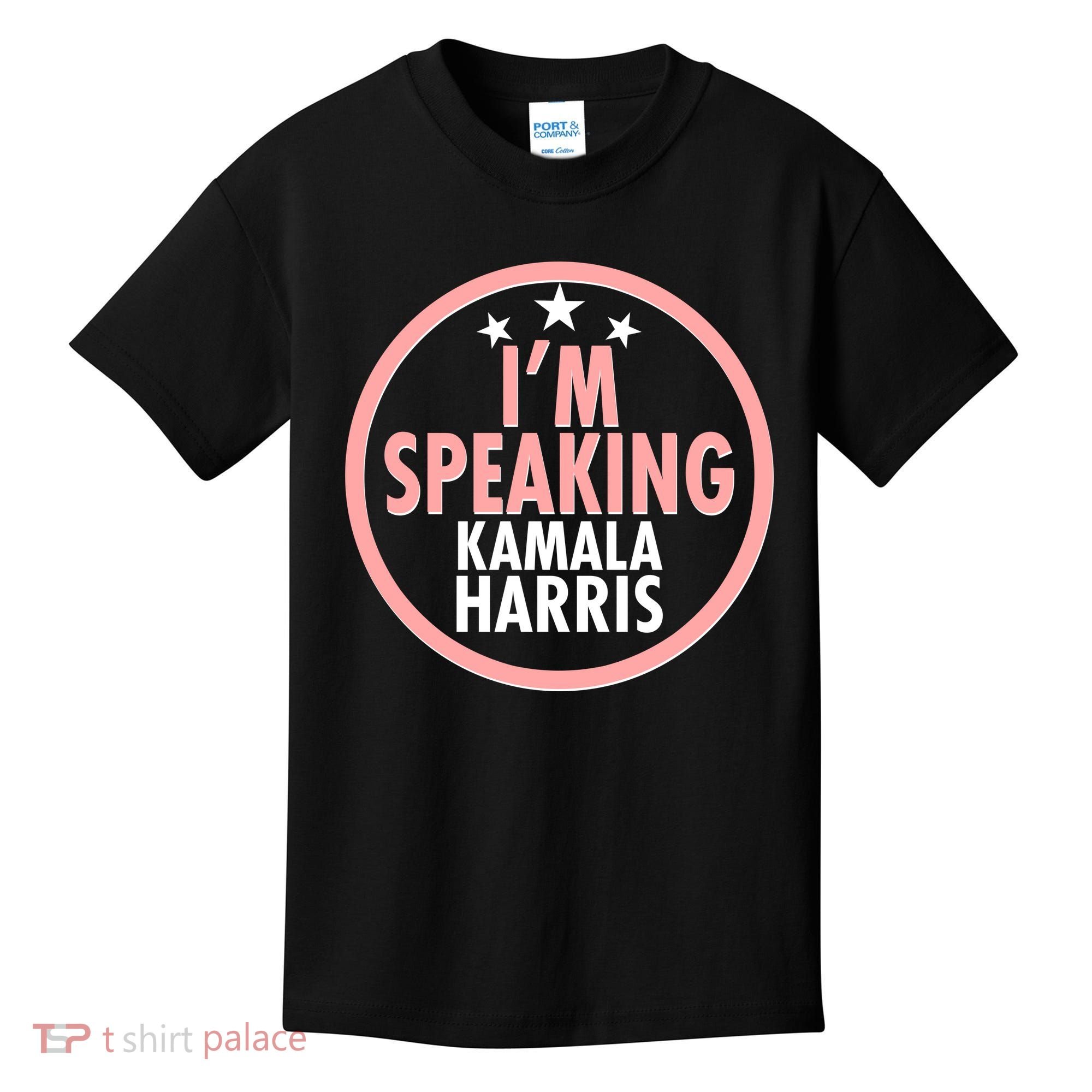 I'm Speaking Emblem Kamala Harris Madam Vice President Kids T-Shirt