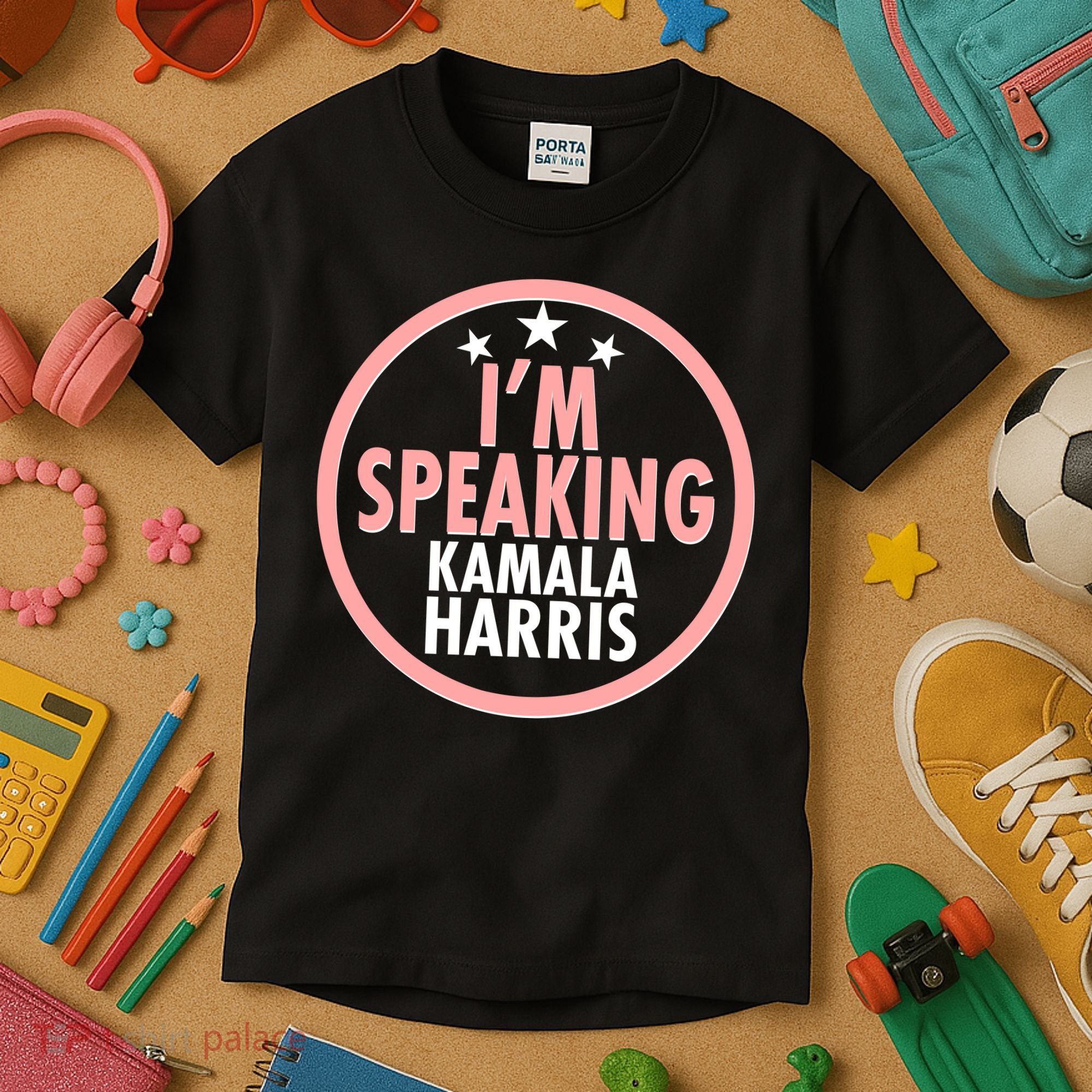I'm Speaking Emblem Kamala Harris Madam Vice President Kids T-Shirt