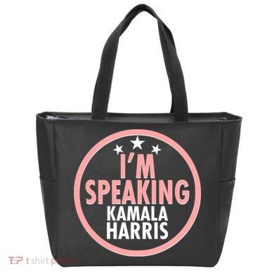 I'm Speaking Emblem Kamala Harris Madam Vice President Tote Bag