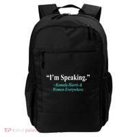I'm Speaking Kamala Harris and Woman Everywhere Backpack thumb 0