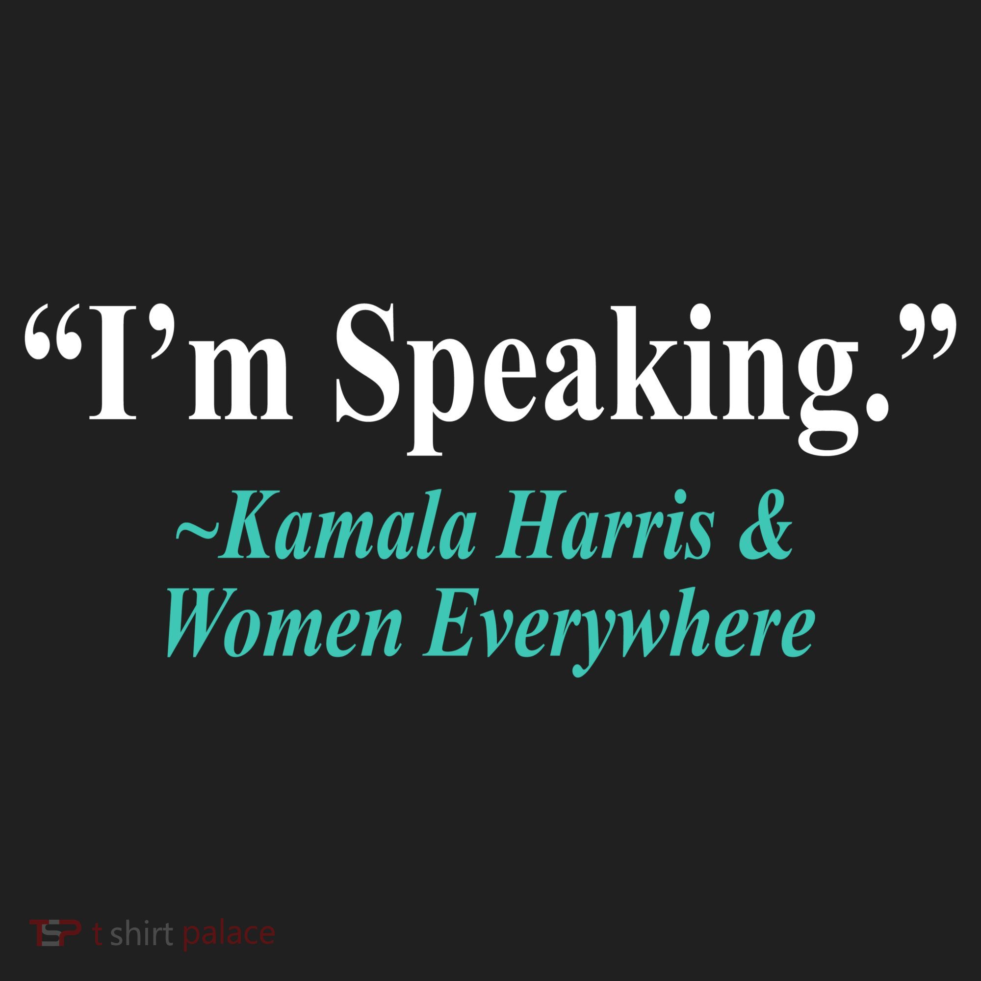 I'm Speaking Kamala Harris and Woman Everywhere Golf Towel