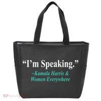 I'm Speaking Kamala Harris and Woman Everywhere Tote Bag thumb 0