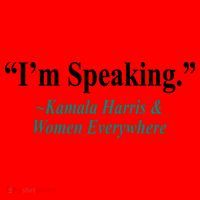 I'm Speaking Kamala Harris and Woman Everywhere Santa Hat thumb 1