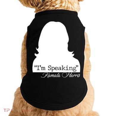 I'm Speaking Kamala Harris Silhouette  Doggie Tank
