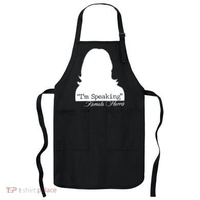 I'm Speaking Kamala Harris Silhouette  Apron