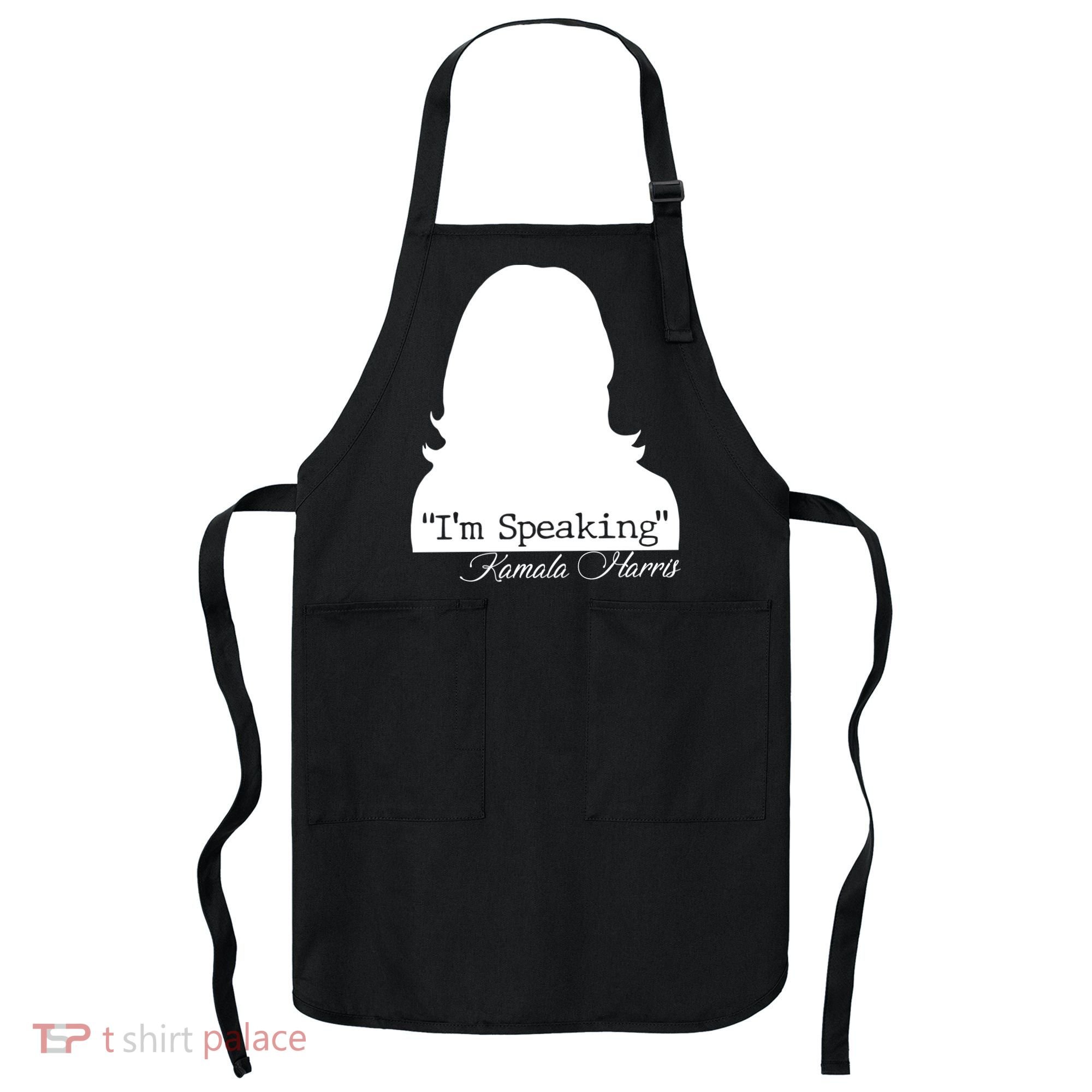 I'm Speaking Kamala Harris Silhouette  Apron