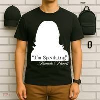 I'm Speaking Kamala Harris Silhouette  T-Shirt thumb 6