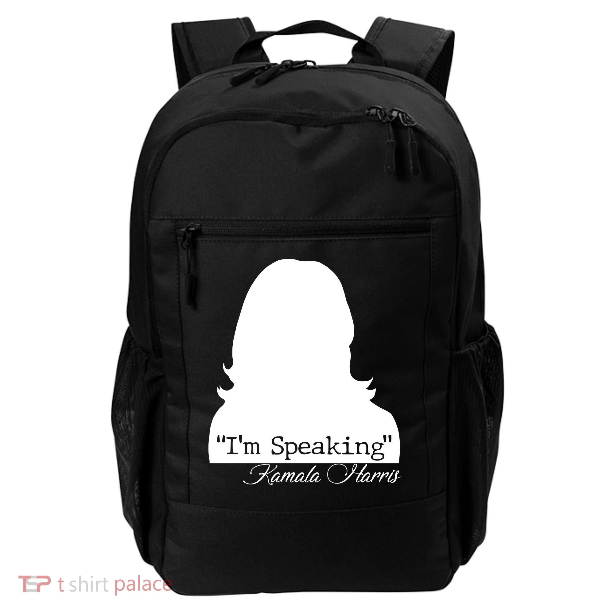 I'm Speaking Kamala Harris Silhouette  Backpack