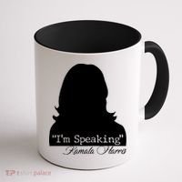 I'm Speaking Kamala Harris Silhouette  Coffee Mug thumb 1