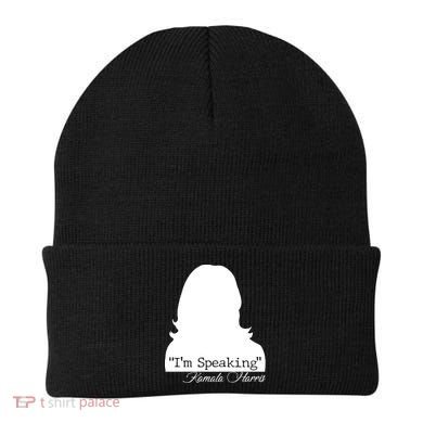 I'm Speaking Kamala Harris Silhouette  Beanie