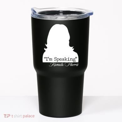 I'm Speaking Kamala Harris Silhouette  Tumbler
