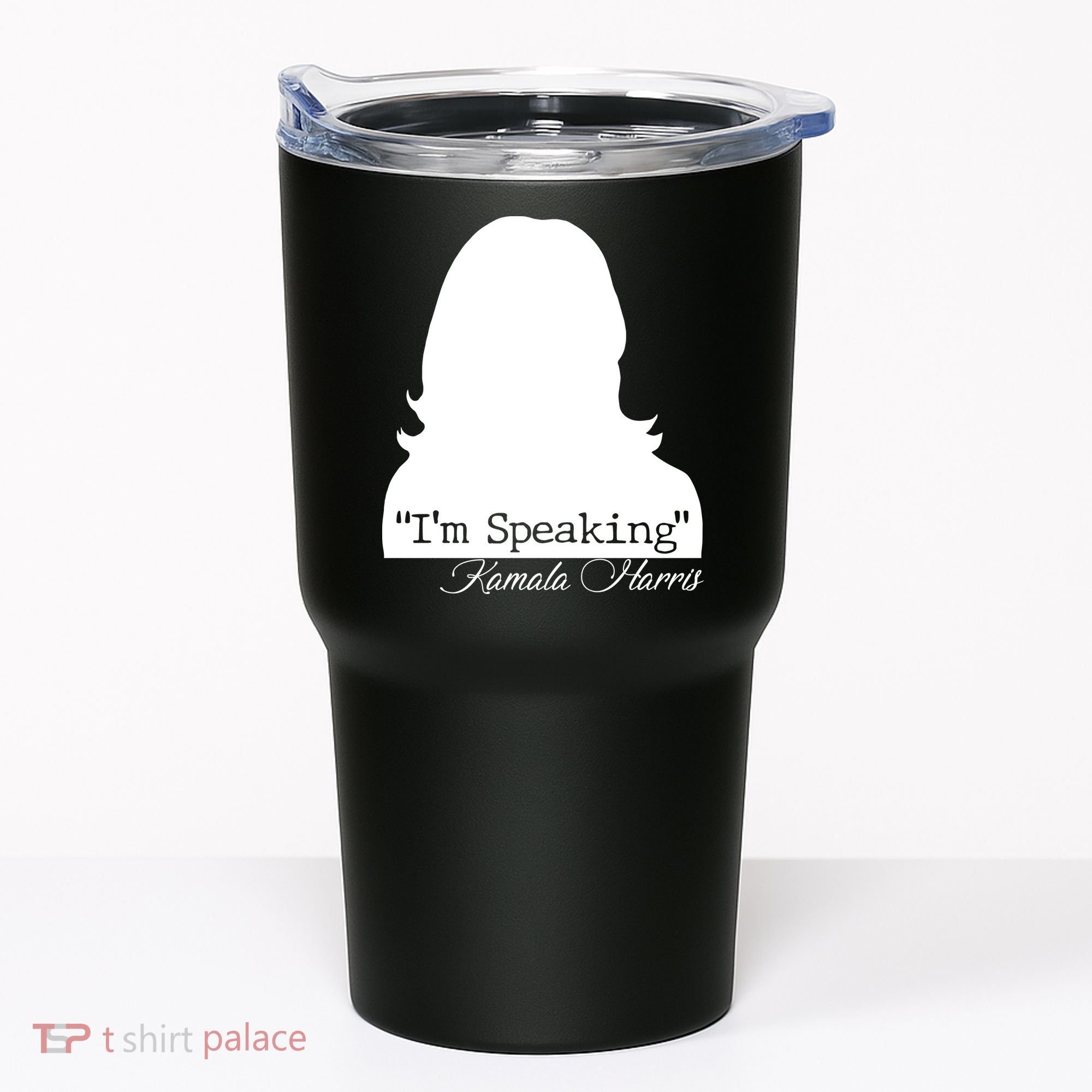 I'm Speaking Kamala Harris Silhouette  Tumbler