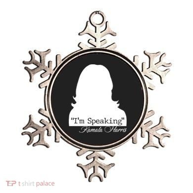 I'm Speaking Kamala Harris Silhouette  Ornament