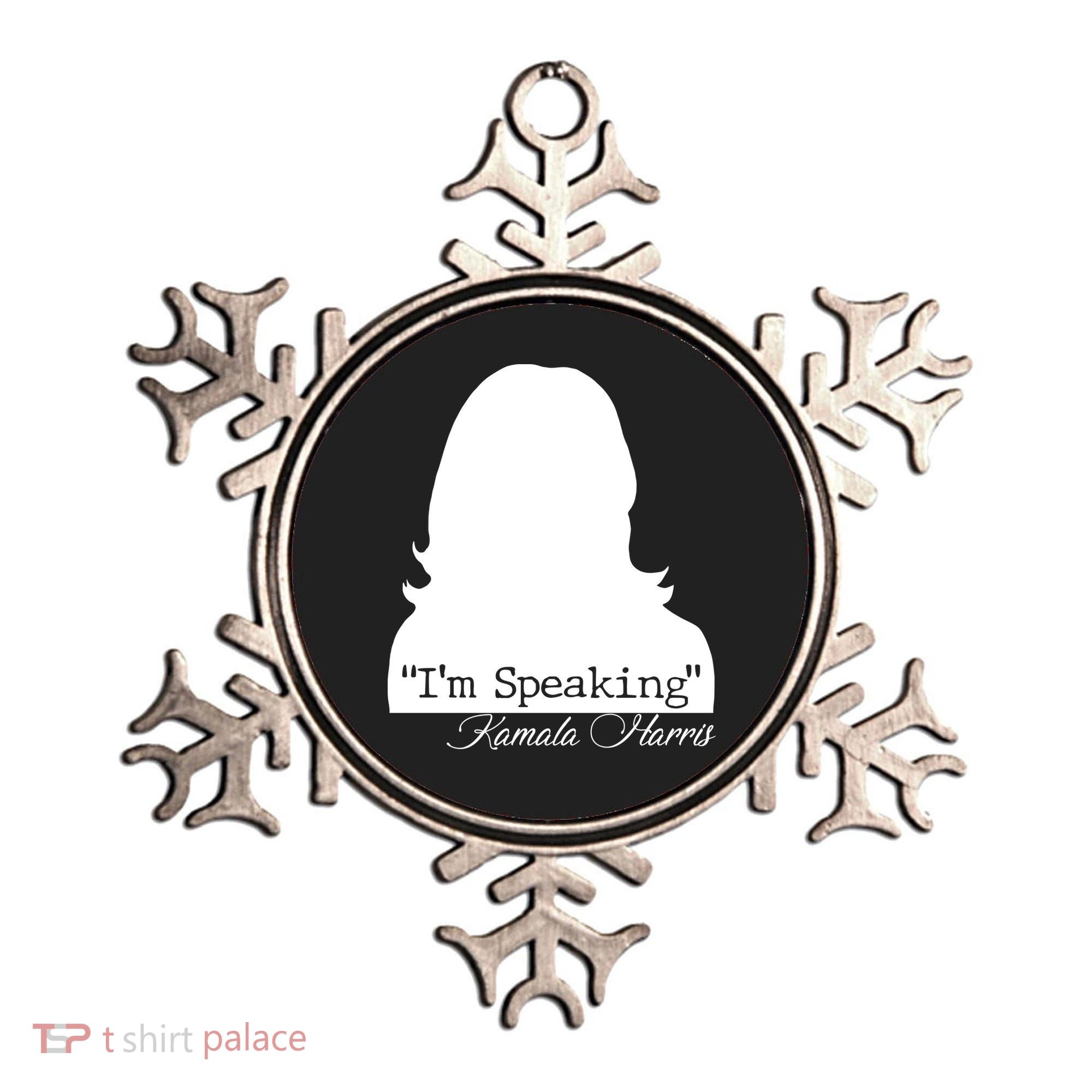 I'm Speaking Kamala Harris Silhouette  Ornament