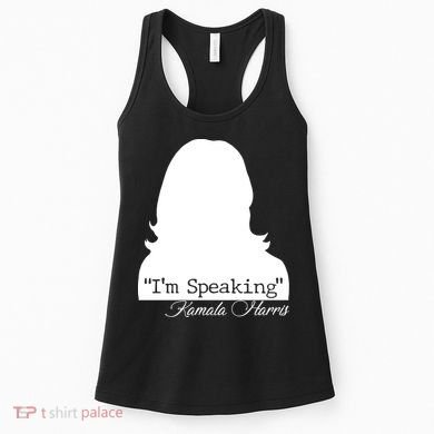 I'm Speaking Kamala Harris Silhouette  Women's Tank Top