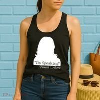 I'm Speaking Kamala Harris Silhouette  Women's Tank Top thumb 2