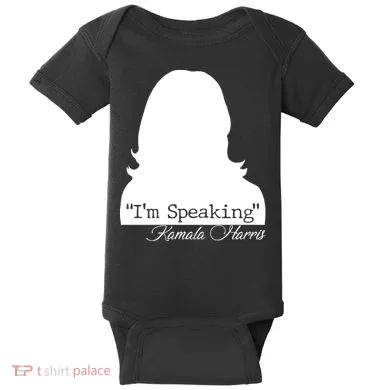 I'm Speaking Kamala Harris Silhouette  Baby Bodysuit