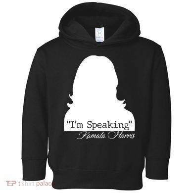 I'm Speaking Kamala Harris Silhouette  Toddler Hoodie