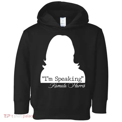 I'm Speaking Kamala Harris Silhouette  Toddler Hoodie