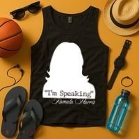 I'm Speaking Kamala Harris Silhouette  Tank Top thumb 4