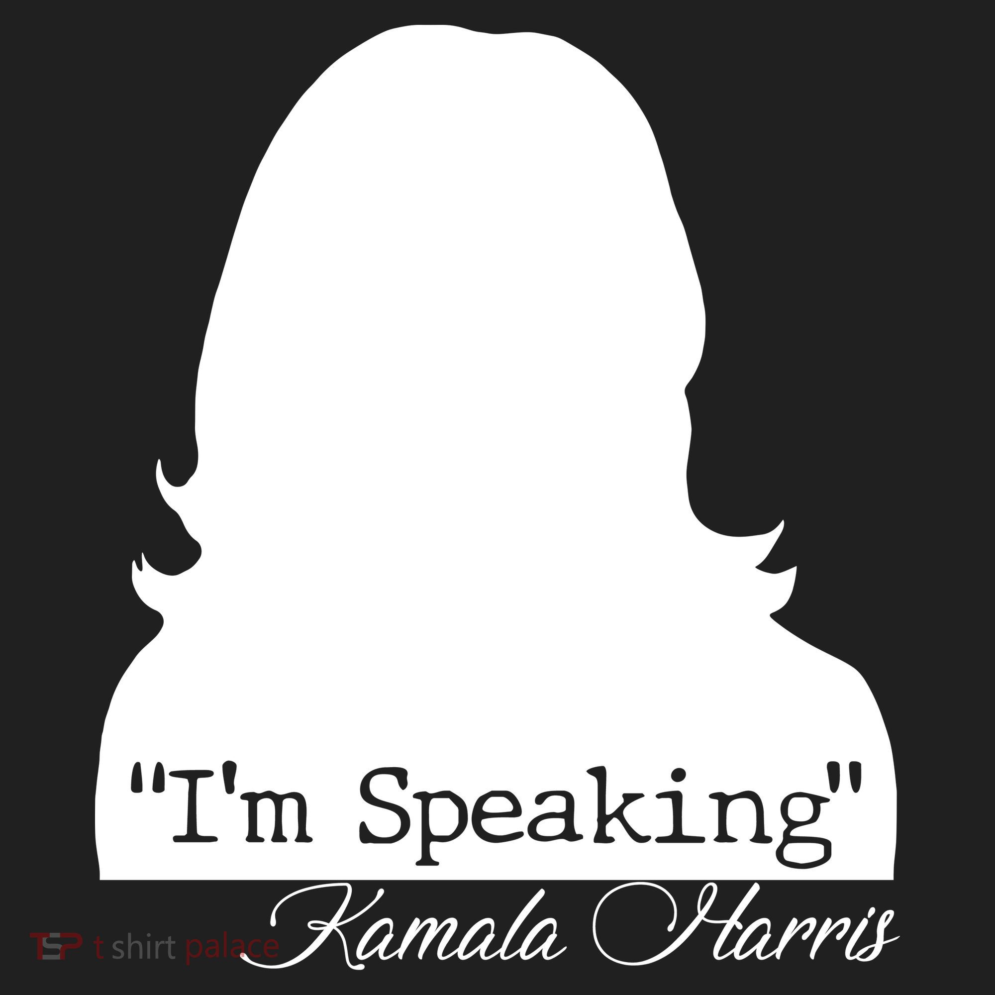 I'm Speaking Kamala Harris Silhouette  Golf Towel