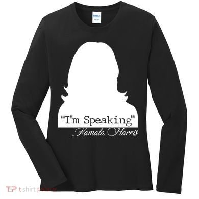 I'm Speaking Kamala Harris Silhouette  Women's Long Sleeve Shirt