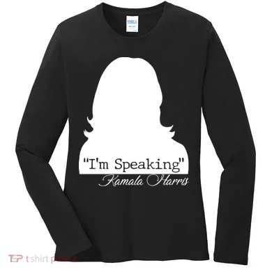 I'm Speaking Kamala Harris Silhouette  Women's Long Sleeve Shirt