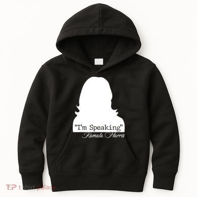 I'm Speaking Kamala Harris Silhouette  Kids Hoodie