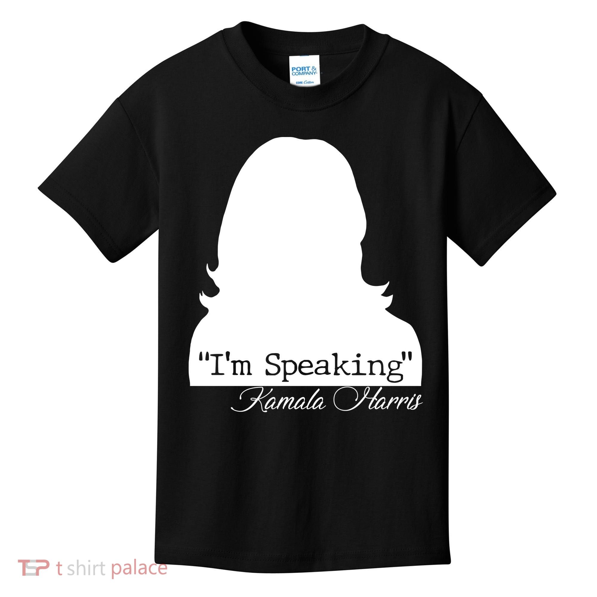 I'm Speaking Kamala Harris Silhouette  Kids T-Shirt