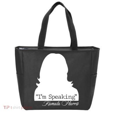 I'm Speaking Kamala Harris Silhouette  Tote Bag